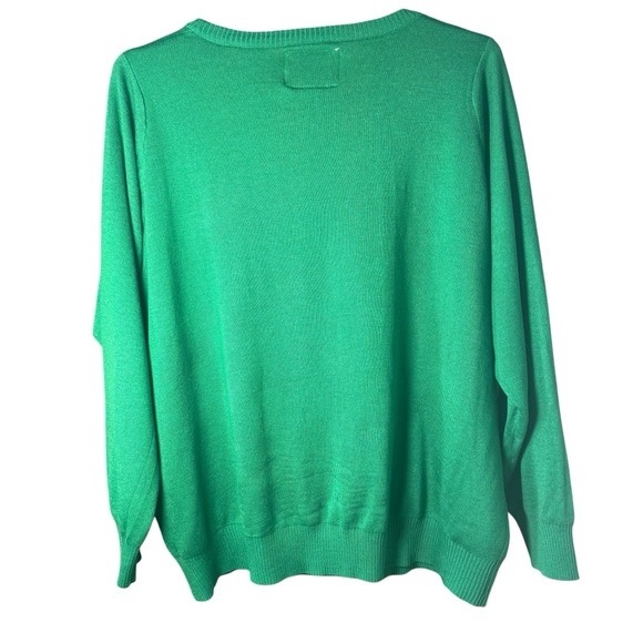 Tipsy Elves Ugly Christmas Sweater Women’s Green Looking Like A Snack XXL NWT - Picture 3 of 8
